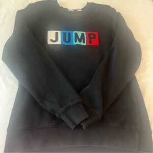 Black Kids Sweatshirt with 'JUMP' Design